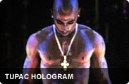 Musion - Tupac Concert, hologram project (see video at https://vimeo.com/56003503)